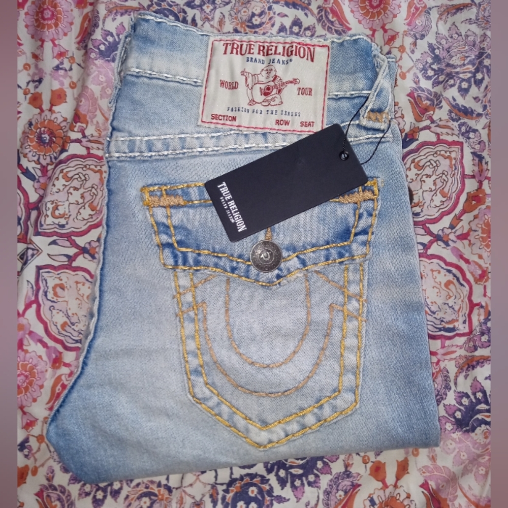 30 Super T Flap True Religion Rocco Relaxed Skinny Jean Distressed